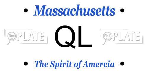 QL Massachusetts License Plate