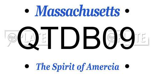 QTDB09 Massachusetts License Plate