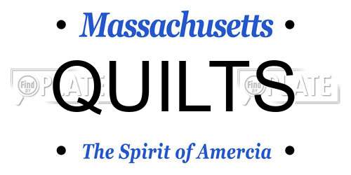 QUILTS Massachusetts License Plate