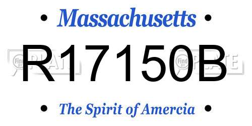 R17150B Massachusetts License Plate