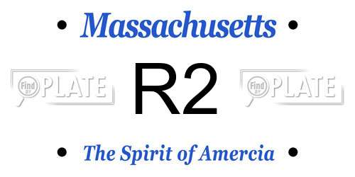 R2 Massachusetts License Plate