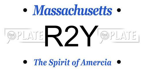 R2Y Massachusetts License Plate