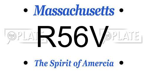 R56V Massachusetts License Plate