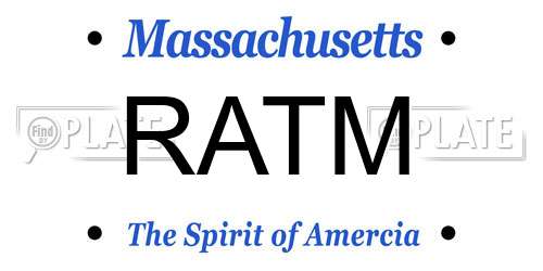 RATM Massachusetts License Plate