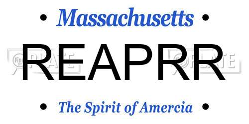 REAPRR Massachusetts License Plate