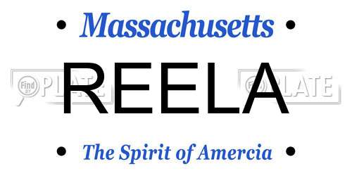 REELA Massachusetts License Plate