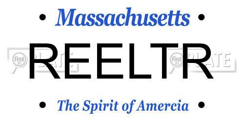 REELTR Massachusetts License Plate