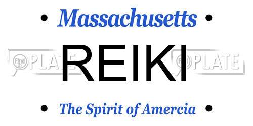 REIKI Massachusetts License Plate
