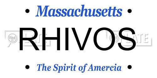 RHIVOS Massachusetts License Plate