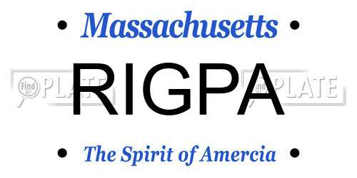 RIGPA Massachusetts License Plate