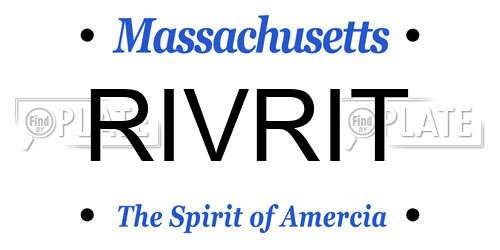 RIVRIT Massachusetts License Plate