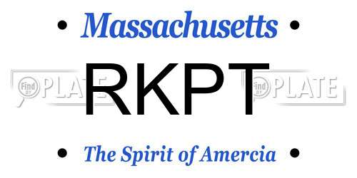 RKPT Massachusetts License Plate