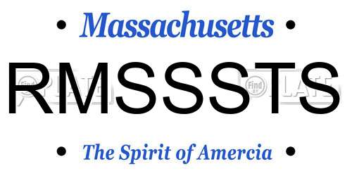 RMSSSTS Massachusetts License Plate