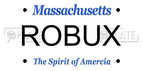 ROBUX Massachusetts License Plate