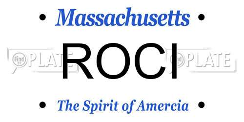 ROCI Massachusetts License Plate