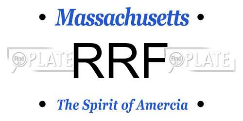 RRF Massachusetts License Plate