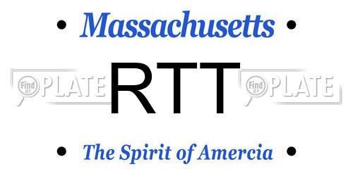RTT Massachusetts License Plate