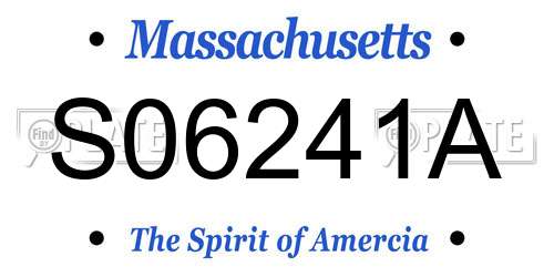 S06241A Massachusetts License Plate