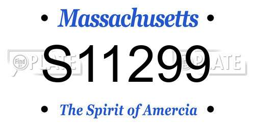 S11299 Massachusetts License Plate