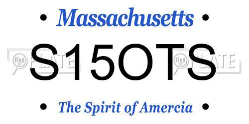 S15OTS Massachusetts License Plate
