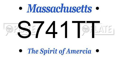S741TT Massachusetts License Plate