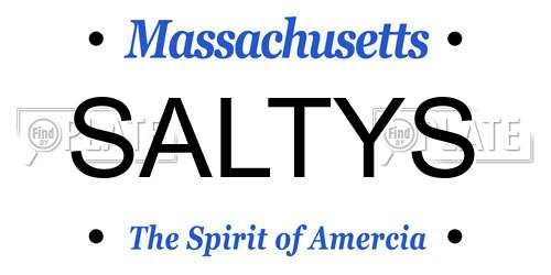 SALTYS Massachusetts License Plate