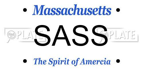 SASS Massachusetts License Plate