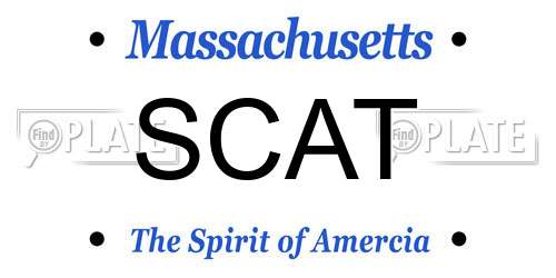 SCAT Massachusetts License Plate