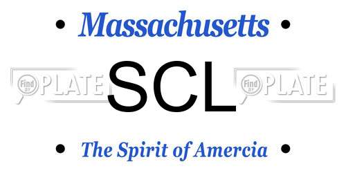 SCL Massachusetts License Plate