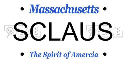 SCLAUS Massachusetts License Plate