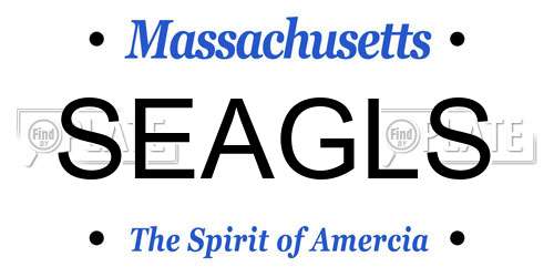 SEAGLS Massachusetts License Plate
