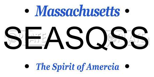 SEASQSS Massachusetts License Plate