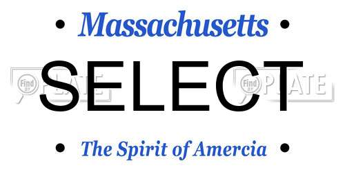 SELECT Massachusetts License Plate