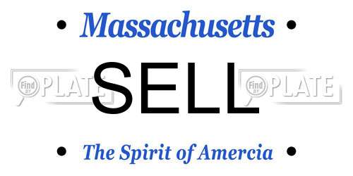 SELL Massachusetts License Plate