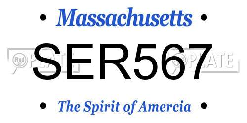 SER567 Massachusetts License Plate