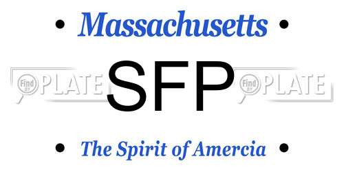 SFP Massachusetts License Plate