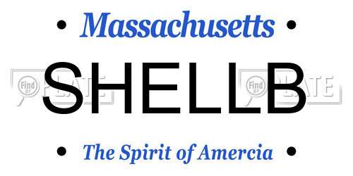 SHELLB Massachusetts License Plate