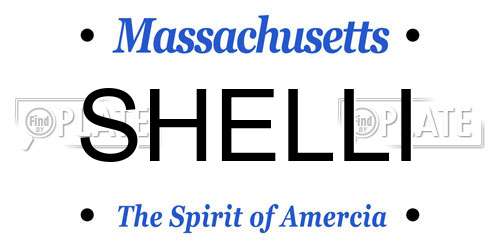 SHELLI Massachusetts License Plate
