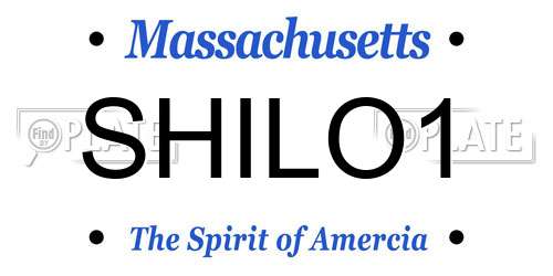 SHILO1 Massachusetts License Plate