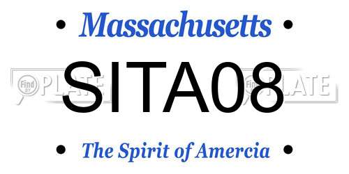 SITA08 Massachusetts License Plate