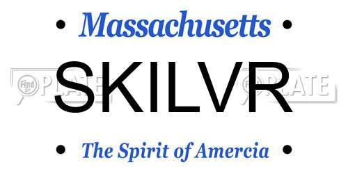 SKILVR Massachusetts License Plate
