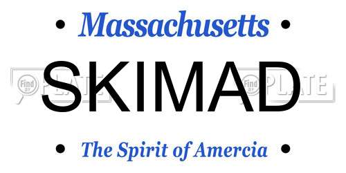 SKIMAD Massachusetts License Plate
