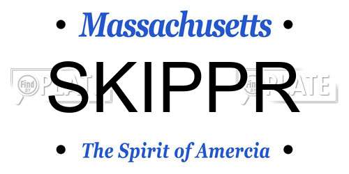 SKIPPR Massachusetts License Plate