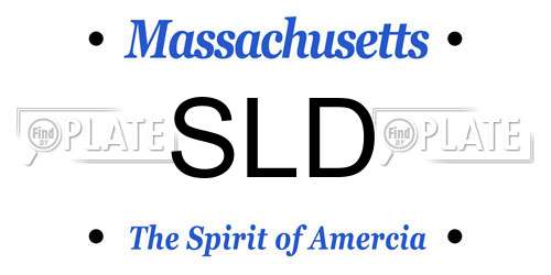 SLD Massachusetts License Plate