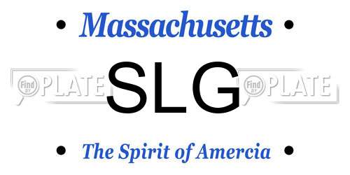 SLG Massachusetts License Plate