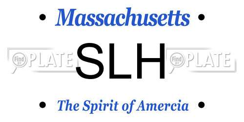 SLH Massachusetts License Plate