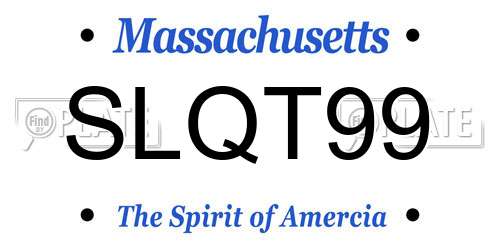 SLQT99 Massachusetts License Plate