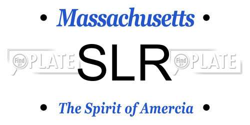 SLR Massachusetts License Plate
