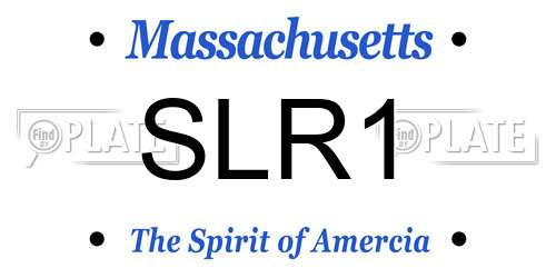 SLR1 Massachusetts License Plate