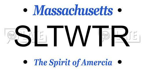 SLTWTR Massachusetts License Plate